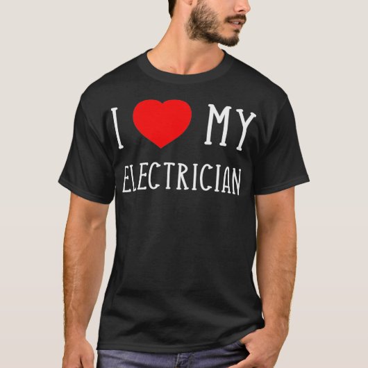 Ich Liebe meine elektrische Freundin Boyfriend Ehe T-Shirt (Vorderseite)
