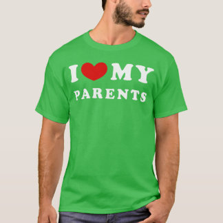 Ich liebe meine Eltern Ich liebe meine Eltern vint T-Shirt
