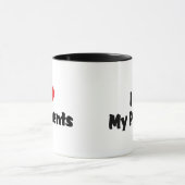 Ich Liebe meine Eltern Tasse (Zentrum)