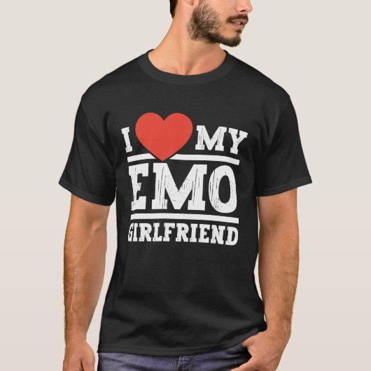 Ich Liebe meine Emo-Freundin emo Girls T-Shirt (Vorderseite)
