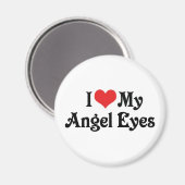 Ich Liebe meine Engel Augen Magnet (Vorderseite/Rückseite)