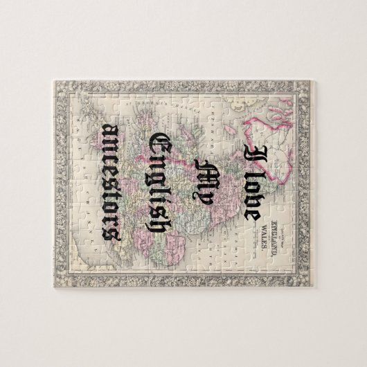 Ich Liebe meine englischen Vorfahren | Benutzerdef Puzzle (Horizontal)