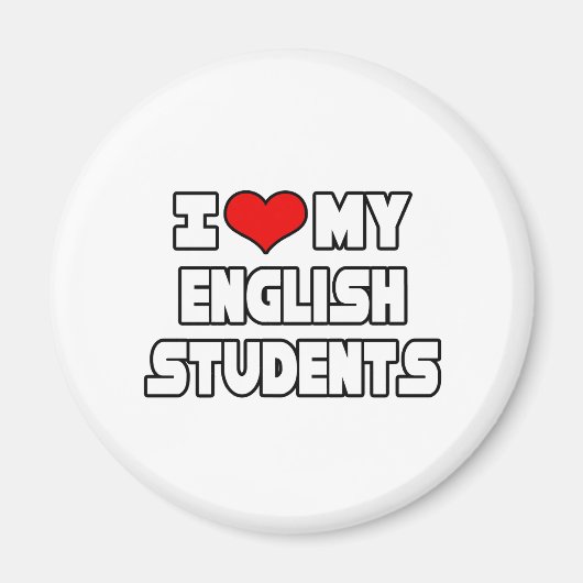 Ich Liebe meine Englischschschüler Magnet (Vorne)