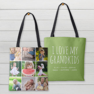 Ich Liebe meine Enkel 9 Foto Instagram Collage Tasche