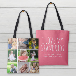 Ich Liebe meine Enkel 9 Foto Instagram Collage Tasche