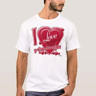 Ich Liebe meine Enkelin rot - Herz T-Shirt