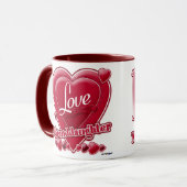 Ich Liebe meine Enkelin rot - Herz Tasse (Vorderseite Links)