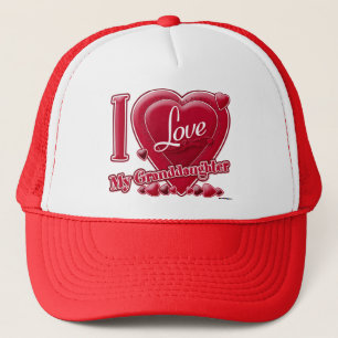 Ich Liebe meine Enkelin rot - Herz Truckerkappe
