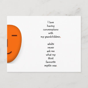 Ich liebe meine Enkelkinder Opa Oma Zitat Lustig Postkarte