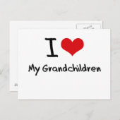 Ich Liebe meine Enkelkinder Postkarte (Vorne/Hinten)