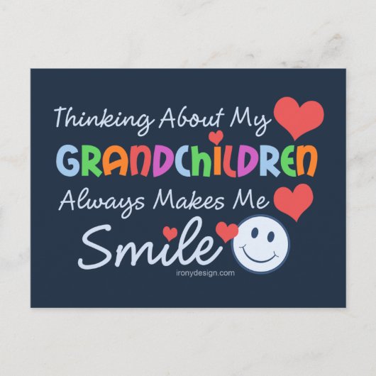 Ich Liebe meine Enkelkinder Postkarte (Vorderseite)