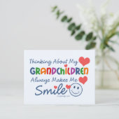 Ich Liebe meine Enkelkinder Postkarte (Stehend Vorderseite)