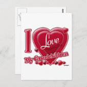 Ich Liebe meine Enkelkinder Postkarte (Vorne/Hinten)