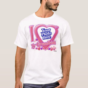 Ich Liebe meine Enkelkinder rosa/lila - Foto T-Shirt