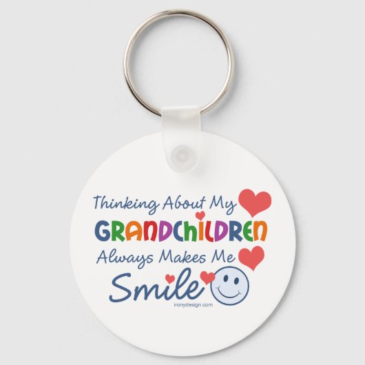 Ich Liebe meine Enkelkinder Schlüsselanhänger (Vorderseite)