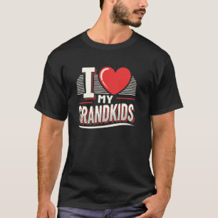Ich liebe meine Enkelkinder Süße Familienidee für T-Shirt