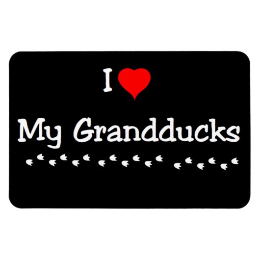 Ich Liebe meine Enten Magnet (Horizontal)