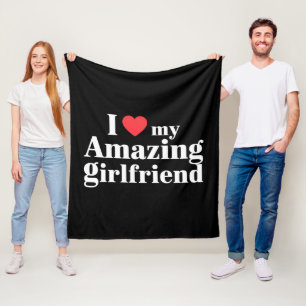Ich liebe meine erstaunliche Freundin Ich liebe me Fleecedecke
