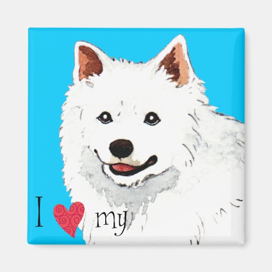 Ich Liebe meine Eskie Magnet (Vorne)
