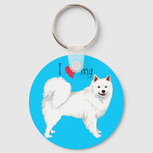 Ich Liebe meine Eskie Schlüsselanhänger