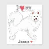 Ich Liebe meine Eskie Vinyl Sticker (Blatt)