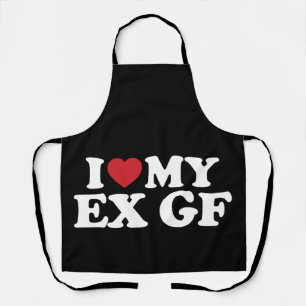 Ich liebe meine Ex-Freundin I Heart Groovy Schürze