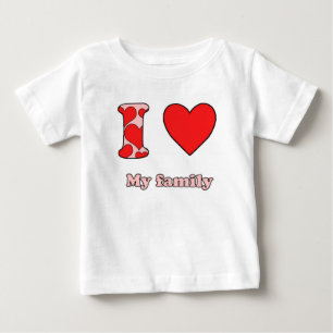 Ich Liebe meine Familie Baby T-shirt