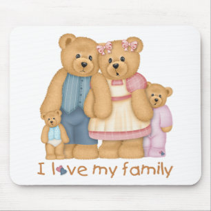 Ich Liebe meine Familie Mousepad