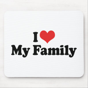 ich liebe meine Familie Mousepad