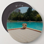 Ich Liebe meine Familienpoolkunst Button (Vorne & Hinten)