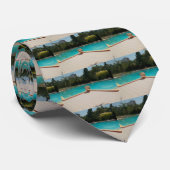 Ich Liebe meine Familienpoolkunst Krawatte (Gerollt)