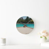 Ich Liebe meine Familienpoolkunst Runde Wanduhr (Zuhause)