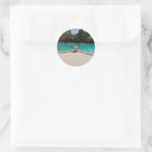 Ich Liebe meine Familienpoolkunst Runder Aufkleber (Tasche)