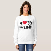 Ich Liebe meine Familienreise Sweatshirt (Vorne ganz)
