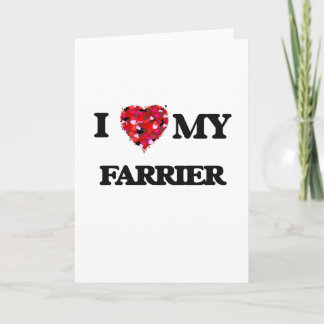 Ich Liebe meine Farrier Karte