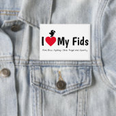Ich liebe meine Fids Federkids Papagei Button (Insitu)
