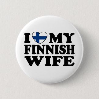 Ich Liebe meine finnische Ehefrau Button