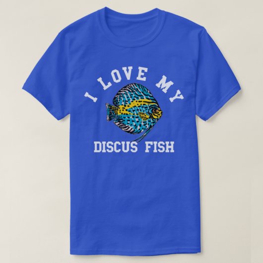 Ich Liebe meine Fische aus der Diskusfische T-Shirt (Design vorne)