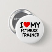 Ich Liebe meine Fitness-Trainerin Button (Vorne & Hinten)