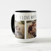 Ich Liebe meine FotoCollage Tasse (Vorderseite Links)