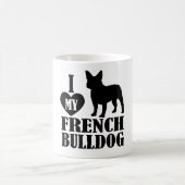 Ich Liebe meine Französisch Bulldog Kaffee Tasse (Mittel)
