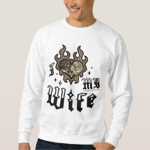 Ich liebe meine Frau - Cheetah - DingusDesign Sweatshirt