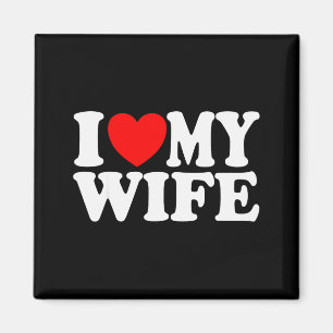 Ich liebe meine Frau Herz Lustig Cooler Ehemann Fr Magnet