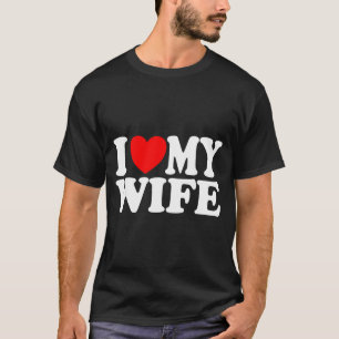 Ich liebe meine Frau Herz lustiger cooler Ehemann T-Shirt