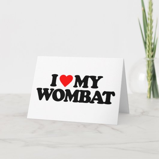 ICH LIEBE MEINE FRAU KARTE (Vorderseite)