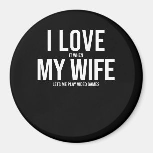 Ich liebe meine Frau Lustiges Kunstgeschenk Magnet