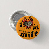 Ich liebe meine Frau - Rot - DingusDesign Button (Vorne & Hinten)