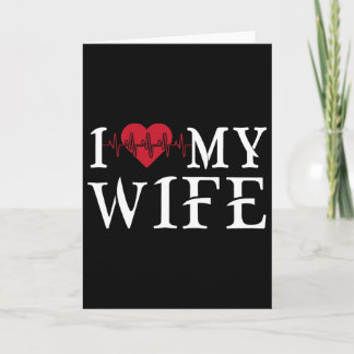 Ich liebe meine Frau rotes Herz lustiger Muttertag Karte