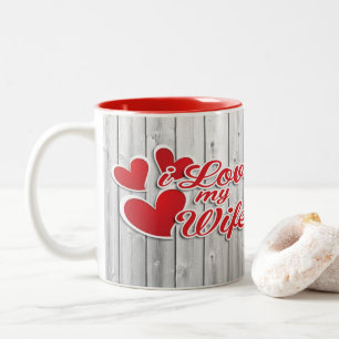 Ich liebe meine Frau Zweifarbige Tasse