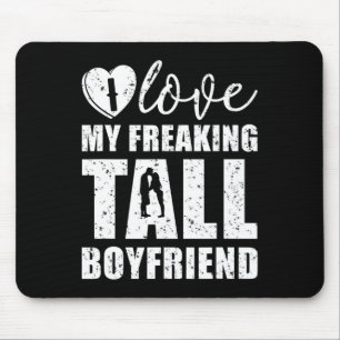 Ich Liebe meine Freak Tall Boyfriend Valentine Pro Mousepad